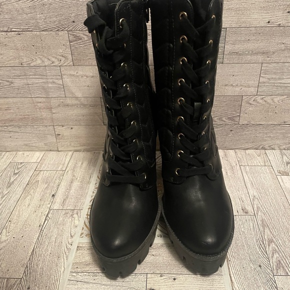 Rouge helium tall black boots - Picture 3 of 4